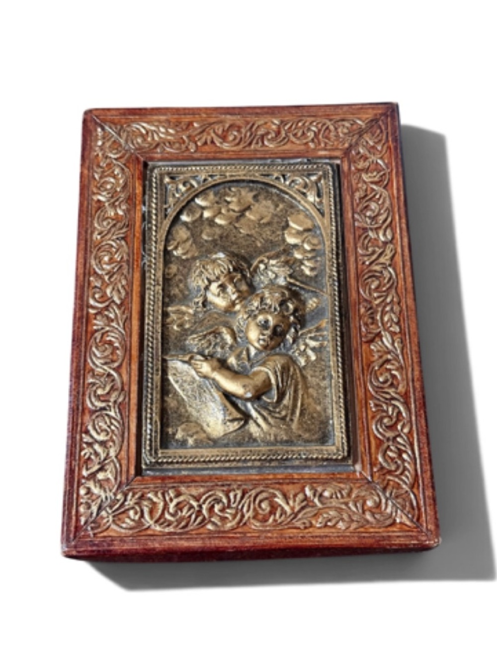 ✨Vintage Antique Ornate Cherub Large Trinket Box